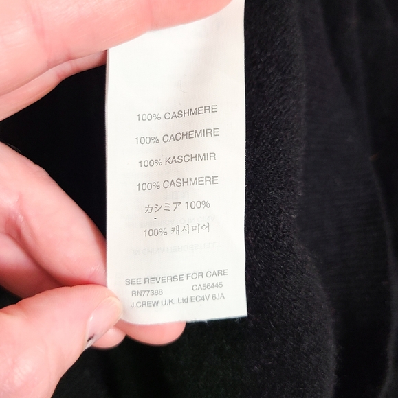 J. Crew Collection Italian Cashmere Sweater in Black - Picture 6 of 7